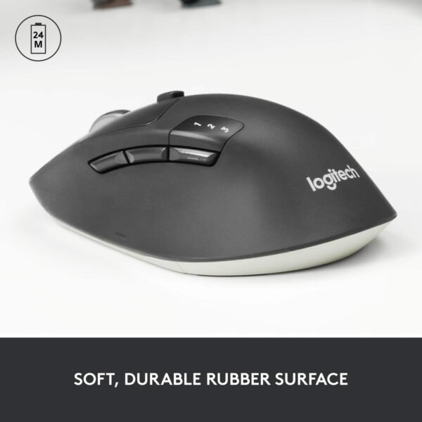 Logitech M720 Triathlon Wireless Optical Mouse – Black