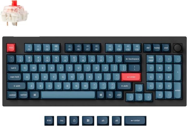 Keychron V5 Max 96% Wireless RGB Mechanical Keyboard – Black