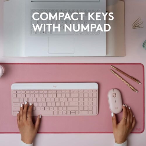 Logitech MK470 Wireless Keyboard and Mouse Combo – Rose