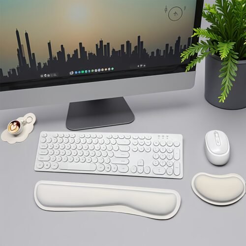 Ergonomic Memory Foam Mouse Pad with Wrist Support