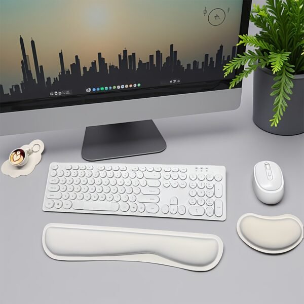Ergonomic Memory Foam Mouse Pad with Wrist Support