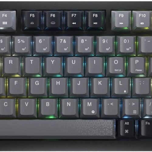 CORSAIR K65 PLUS RGB 75% Wireless Mechanical Gaming Keyboard – Black/Gray