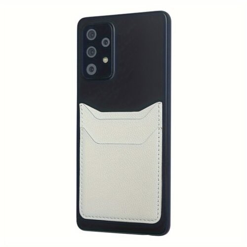 Slim Faux Leather Phone Card Holder