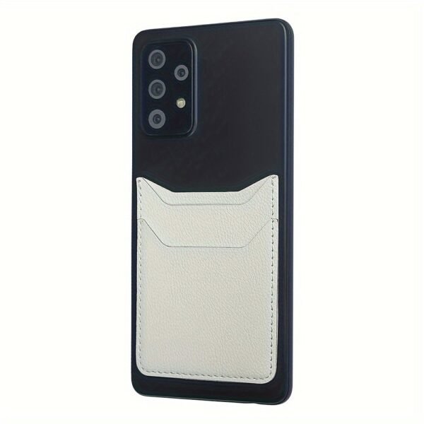 Slim Faux Leather Phone Card Holder