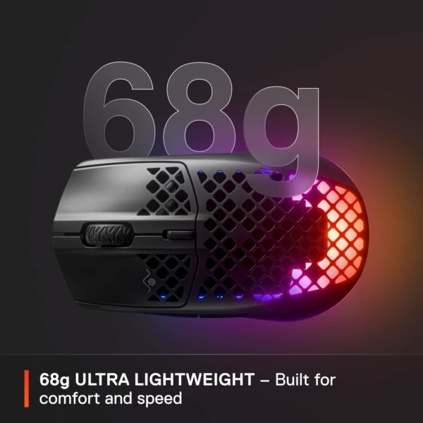 SteelSeries Aerox 3 Wireless RGB Gaming Mouse – Onyx