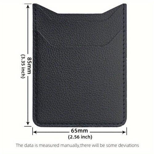 Slim Faux Leather Phone Card Holder