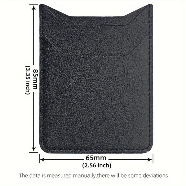 Slim Faux Leather Phone Card Holder