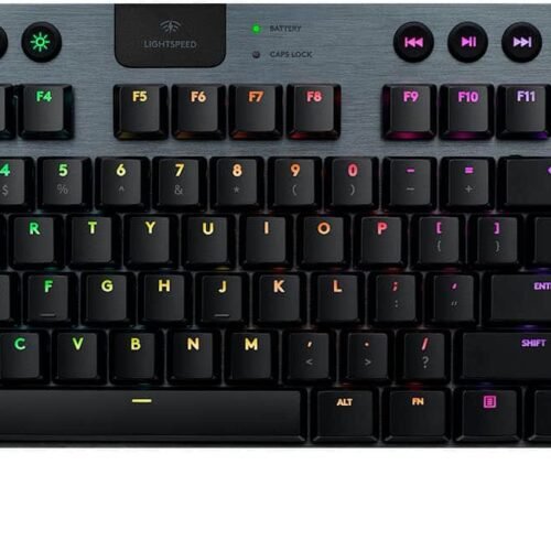 Logitech G915 LIGHTSPEED TKL Wireless RGB Mechanical Gaming Keyboard – Black