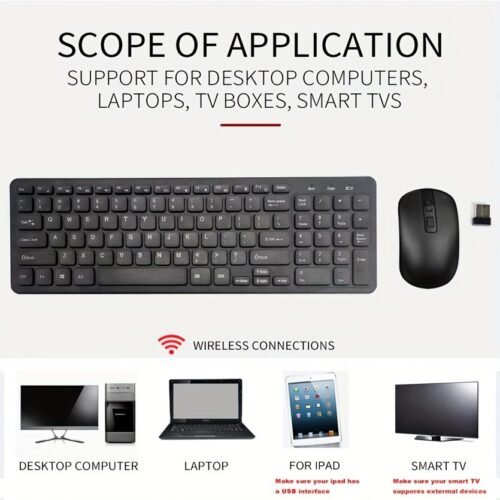 2.4GHz Wireless Keyboard and Mouse Combo