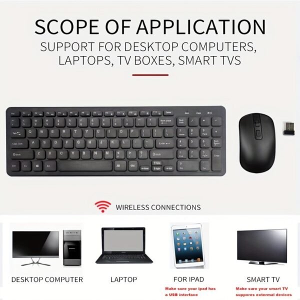 2.4GHz Wireless Keyboard and Mouse Combo