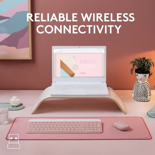 Logitech MK470 Wireless Keyboard and Mouse Combo – Rose