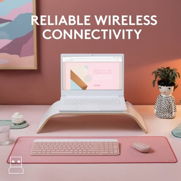 Logitech MK470 Wireless Keyboard and Mouse Combo – Rose