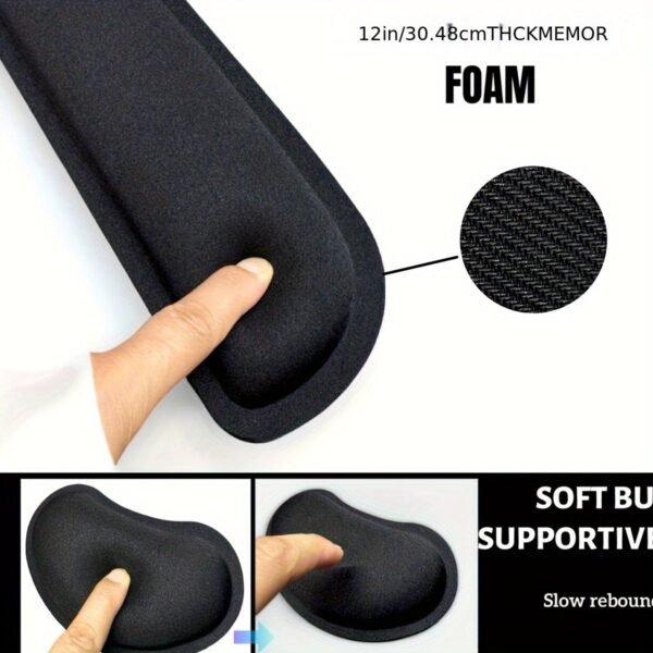 Ergonomic Memory Foam Mouse Pad with Wrist Support