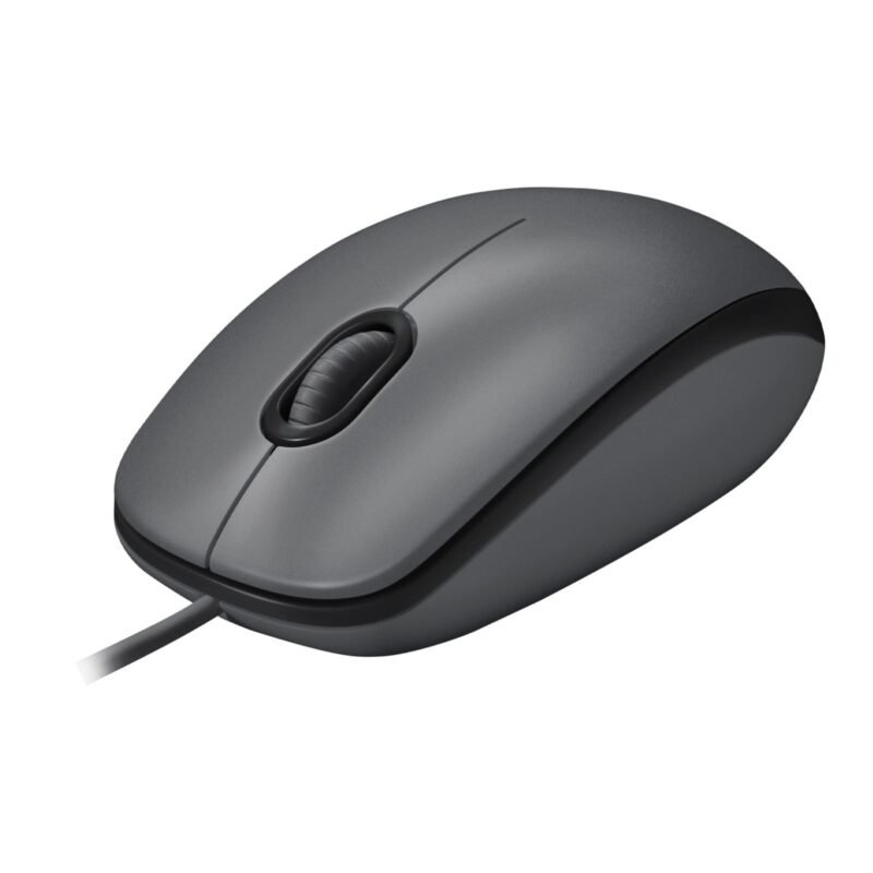 Logitech M100 Wired Optical Mouse – Gray